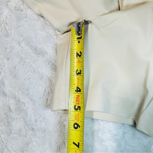 41 Hawthorn Size 4 Becca high rise Cream Chino pleated Shorts NWT career casual - Picture 7 of 12